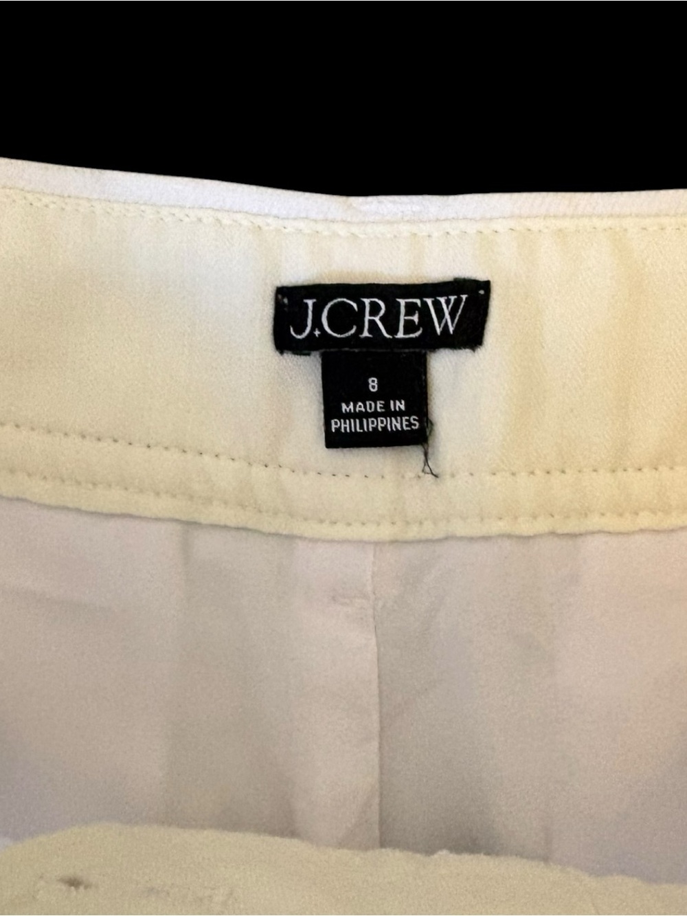 J.Crew Remi Short Pleated Stretch Linen Blend Cuffed Shorts White BP279 Size 8 - Picture 5 of 7